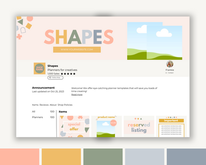 Shapes | Etsy Shop Template Kit